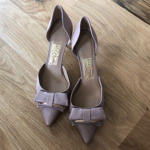 Salvatore Ferragamo Bow kitten Heels